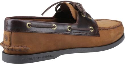 Sperry Authentieke 2 Oog Leer Heren Bruine Combinatie Boot Schoenen - EU 43 / UK 9