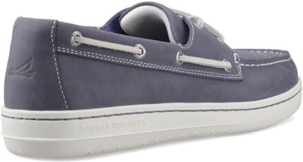 Sperry Strake 2-Oog Boot Leer Heren Marineblauwe Bootschoenen Navy - EU 46 / UK 11