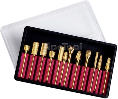 SpeTool Carbide Nail Boren Vergulde Elektrische Nagelvijl Cutter Voor Professionele Manicure Machine Nagels Accessoires D32