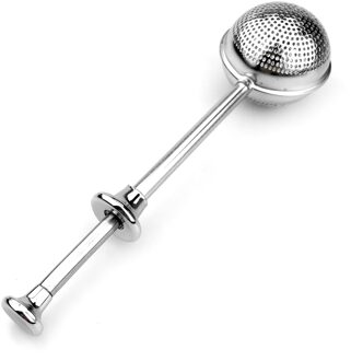 Sphere Mesh Theezeefje Rvs Telescopische Handvat Thee Bal Thee Zetgroep Keuken Gadget Koffie Herb Spice Filter Sdi