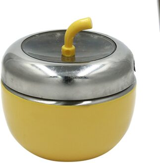 Spice Dozen Koken Gereedschap Kleurrijke Apple Shape Keuken Accessoires Roestvrij Staal Kruiden Doos Kruidkruik Opslag Containers geel