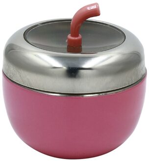 Spice Dozen Koken Gereedschap Kleurrijke Apple Shape Keuken Accessoires Roestvrij Staal Kruiden Doos Kruidkruik Opslag Containers roze
