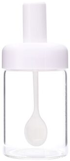 Spice Fles Kruiden Doos Keuken Spice Opslag Fles Potten Transparant Glas Kruiden Pot Specerij Opslag met Lepel G229169A