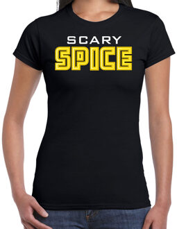 spice girls t-shirt dames - scary spice - geel - carnaval/90s party themafeest XS