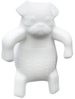 Spice Losse Blad Kruiden Zeef Theezakje Tool Pug In Mok Silicone Thee-ei Hond Filter Diffuser Draagbare 2