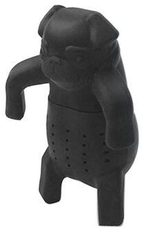 Spice Losse Blad Kruiden Zeef Theezakje Tool Pug In Mok Silicone Thee-ei Hond Filter Diffuser Draagbare 3
