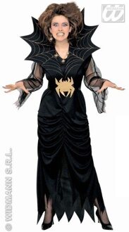 Spider Lady griezel kostuum vrouw Zwart
