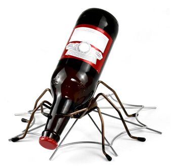 Spider Wijnrek Moderne Wijn Plank Beeldjes Metalen Sculptuur Woondecoratie Wijn Stand Interieur Decoratie Ambachten