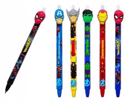 Spiderman & avengers uitwisbare gelpen assorti