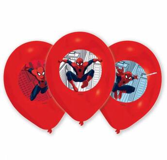 Spiderman Ballonnen Versiering - 6 stuks