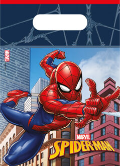 Spiderman Crime Fighter Uitdeelzakjes (6st) Multikleur - Print