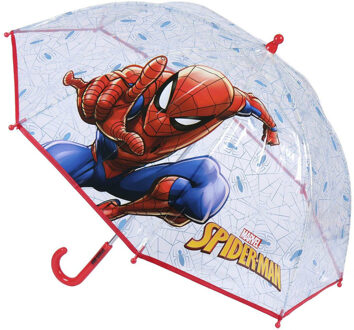 Spiderman Marvel Spiderman paraplu - rood - D71 cm - voor kinderen - regen accessoires - Paraplu's