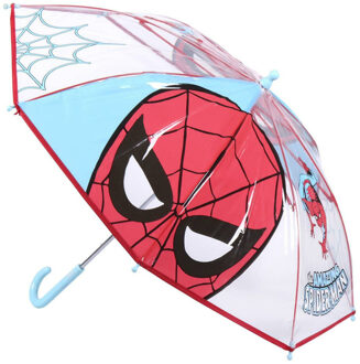 Spiderman paraplu - rood - D66 cm - voor kinderen - regen accessoires - Paraplu's