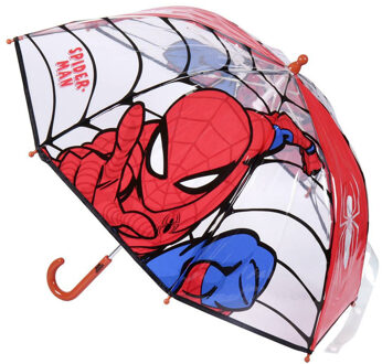 Spiderman paraplu - rood - D71 cm - voor kinderen - regen accessoires - Paraplu's