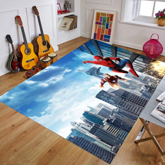 Spiderman Playmat Baby Rug Kitchen Room& Bathroom Carpet Living Room Carpet Birthday Gift Doormat Carpet Mat Multiple Sizes