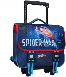Spiderman Vadobag Spider-Man Keep on Moving trolley/rugtas - blauw - 38 x 31 x 15 cm - kinderen