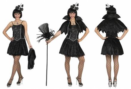 Spiderweb Heksen kostuum dames Zwart