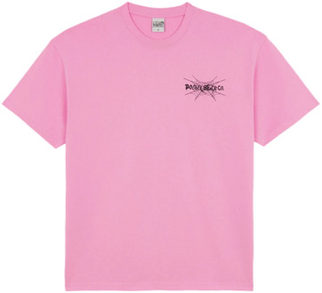 Spiderweb Tee in Roze Katoen Polar Skate Co. , Pink , Heren - L,M
