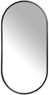 Spiegel Basix ovaal - zwart - 40x80 cm