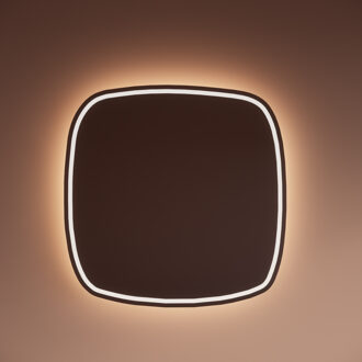 Spiegel Gliss Design Axis Met LED Verlichting en Verwarming 80x80 cm