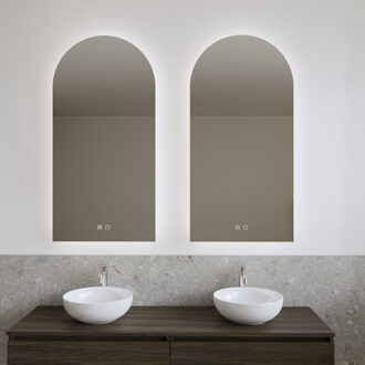 Spiegel Gliss Design Gaya 50x120 cm Rechthoek Verlichting en Spiegelverwarming