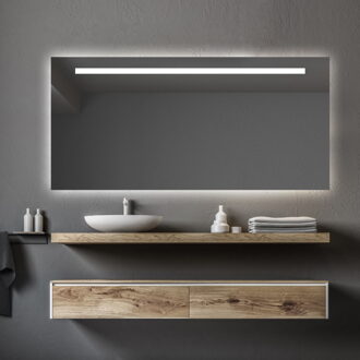 Spiegel Gliss Design Horizontaal Led Standaard Verlichting 60cm En Spiegelverwarming