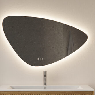 Spiegel Gliss Design Strano Organic Framework Rond Verlichting Met Spiegelverwarming 120cm