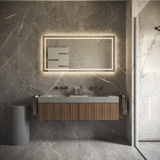 Spiegel Hipp Design Phantom 001 Met Verlichting Incl. Spiegelverwarming (Alle Maten)