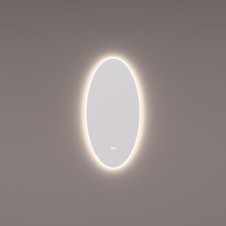Spiegel Hipp Design SPV 13801 Ovaal 45x90 cm Met Verlichting Incl. Spiegelverwarming