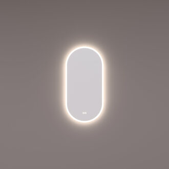 Spiegel Hipp Design SPV 13900 Ovaal 50x100 cm Met Verlichting Incl. Spiegelverwarming