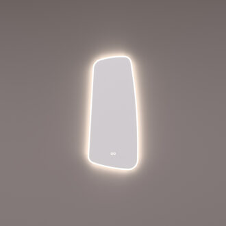 Spiegel Hipp Design SPV 13950 Organisch 40x90 cm Met Verlichting Incl. Spiegelverwarming