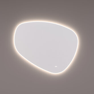 Spiegel Hipp Design SPV 17000 Organisch 100x85 cm Met Verlichting Incl. Spiegelverwarming