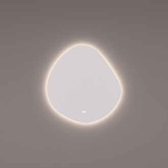 Spiegel Hipp Design SPV 2000 Organisch 80x84 cm Met Verlichting Incl. Spiegelverwarming