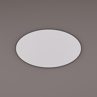 Spiegel Hipp Design SPV 8500 Ovaal 120x60 cm Met Frame Mat Zwart