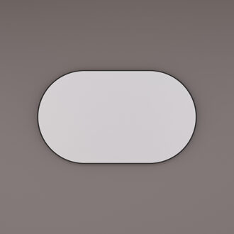 Spiegel Hipp Design SPV 8600 Ovaal 40x80 cm Met Frame Mat Zwart