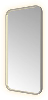 Spiegel Hotbath &MORE 100x50 cm LED-Verlichting Spiegelverwarming Rechthoek Geborsteld Gunmetal