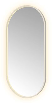 Spiegel Hotbath &MORE 120x60 cm LED-Verlichting Spiegelverwarming Ovaal RVS