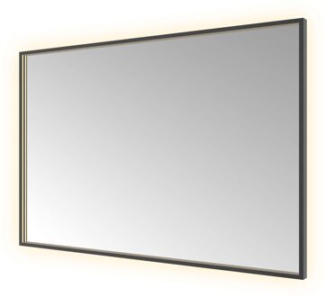 Spiegel Hotbath &MORE 80x120 cm LED-Verlichting Spiegelverwarming Rechthoek Geborsteld Zwart PVD