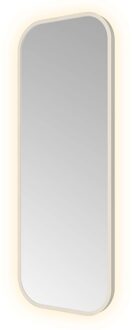 Spiegel Hotbath &MORE 80x30 cm LED-Verlichting Rechthoek Afgerond RVS
