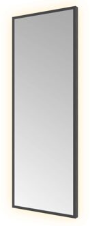 Spiegel Hotbath &MORE 80x30 cm LED-Verlichting Rechthoek Geborsteld Zwart PVD