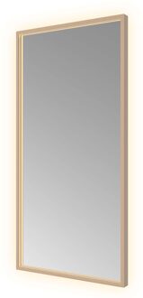 Spiegel Hotbath &MORE 80x50 cm LED-Verlichting Spiegelverwarming Rechthoek Geborsteld Koper PVD