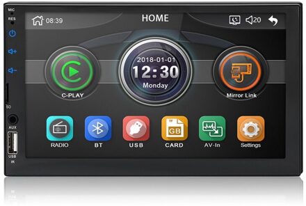 Spiegel Link radio voor Carplay Android Auto Stereo MP5 Speler multimedia Autoradio Autoradio IOS Achteruitrijcamera 7" touch screen enkel en alleen controle