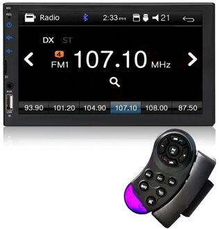 Spiegel Link radio voor Carplay Android Auto Stereo MP5 Speler multimedia Autoradio Autoradio IOS Achteruitrijcamera 7" touch screen met wiel controle
