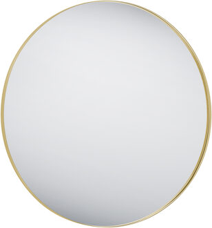 Spiegel - Livion Brens - Rond - Hangspiegel in Frame - 110cm - Goud - Metaal