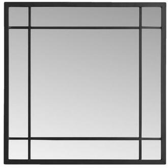 Spiegel Londen - zwart - 45x45 cm - Leen Bakker - 45 x 1.9 x 45