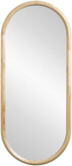 Spiegel Malmo Naturel Hout - 70x30 Cm - 2x30x70 Cm