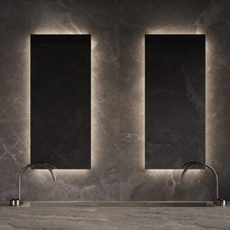 Spiegel Martens & Meijer Dublin 45x105 cm met Indirecte Verlichting Rondom, Incl. Verwarming & Dimbare Sensor