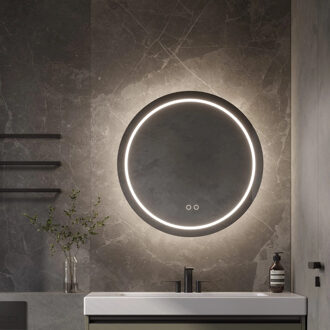 Spiegel Martens & Meijer Frankfurt Rond 60 cm met Directe & Indirecte Verlichting Rondom, Incl. Verwarming & Dimbare Touch