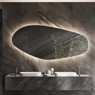 Spiegel Martens & Meijer Izmir Organisch 160 cm Incl. Indirecte Verlichting, Dimbare Sensor en Spiegelverwarming