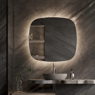 Spiegel Martens & Meijer Lima Organisch 120x120 cm met Indirecte Verlichting Rondom Incl. Verwarming & Dimbare Sensor